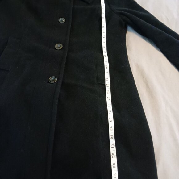 George Simonton Women's Wool Coat Black Retro Princess Coat Size 14 - Picture 9 of 10